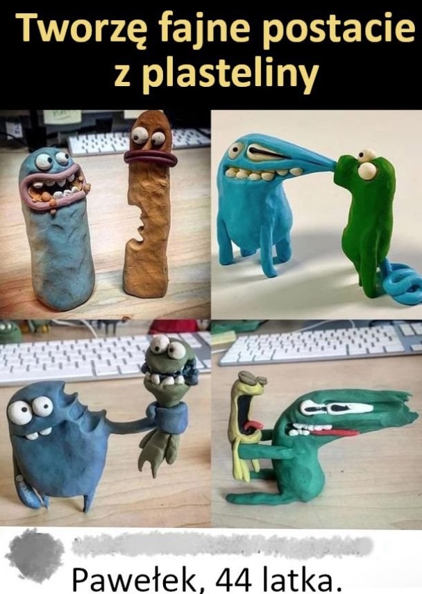 Fajne ludziki z plasteliny