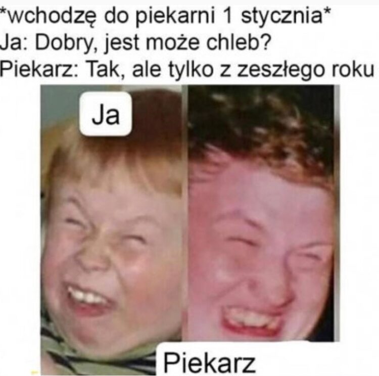 Noworoczny żart z piekarzem
